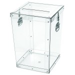 Urna wyborcza bezbarwna 2016 - 75x75x100 cm