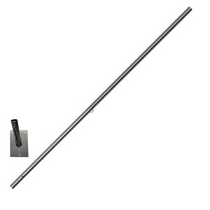 ZESTAW maszt stalowy INOX + uchwyt INOX