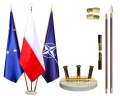 Stojak flagowy biały Prestige x3 gold_maszt EXCLUSIVE.jpg