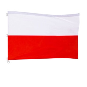Flaga Polski 160x100 cm drukowana na maszt z tunelem na windtracker