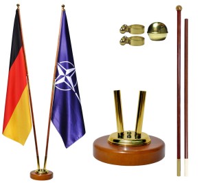 Stojak flagowy dwuramienny DYPLOMATA GOLD