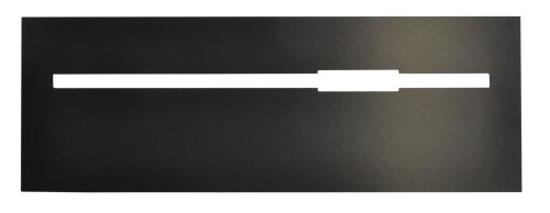 maskownica na listy wyborcze, 42x15 cm, czarne PVC 4 mm , poszerzone wycięcie na podpis