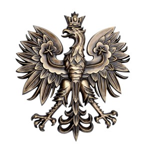 Orzeł z godła RP, Polonik 50x55cm, złoty