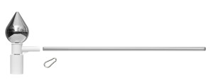 Głowica obrotowa BANNER BAR - top ŁEZKA SILVER