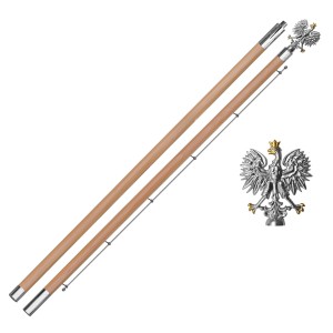 DRZEWIEC GALOWY ZE SZPILĄ - NATURALNY - GŁOWICA ORZEŁ SILVER 