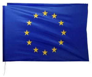FLAGA UE 112x70 DO MASZTU Z RAMIENIEM POPRZECZNYM