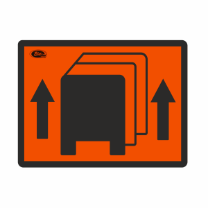 TABLICA OZNAKOWANIE WOJSKOWEJ KOLUMNY TRANSPORTOWEJ