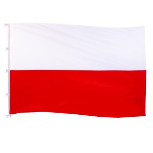 Flaga Polski 304x190 cm zszywana na maszt