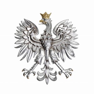Orzeł odlew  srebrzony21x23, polonik