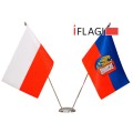 Podwójna Podstawa Flagietek CE 2 SILVER 2