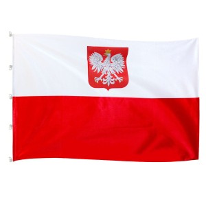 Flaga Bandera Polski 240x150 cm  na maszt 